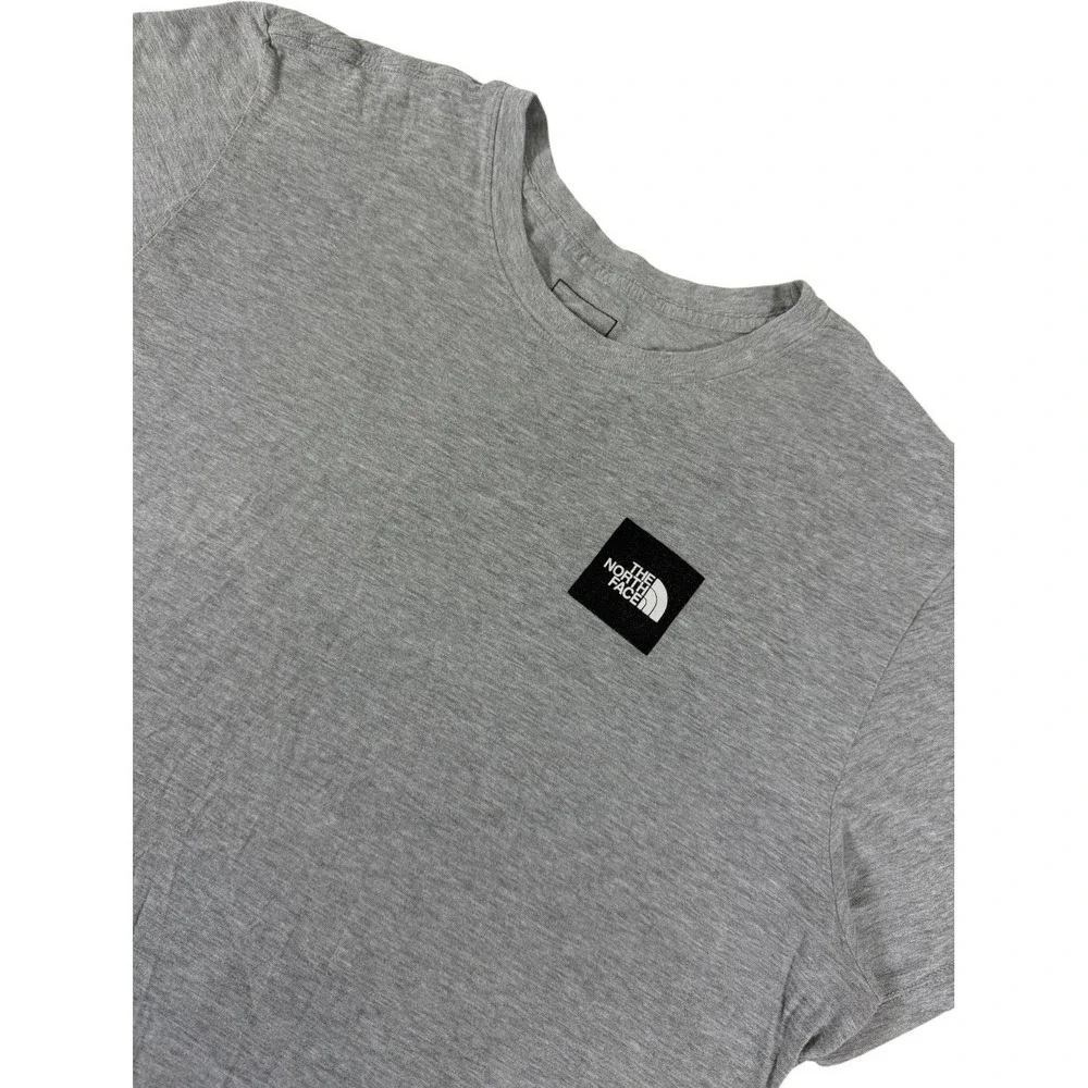 The North Face Men's XL Gray Box Logo Graphic T Shirt Outdoor Streetwear Tee